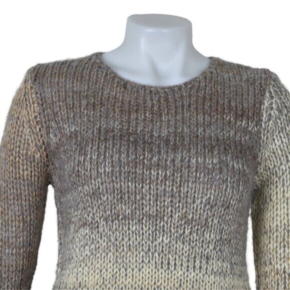 NWT DKR & Co Knit Ombre Wool Blend Sweater Brown Size Small - Picture 2 of 14